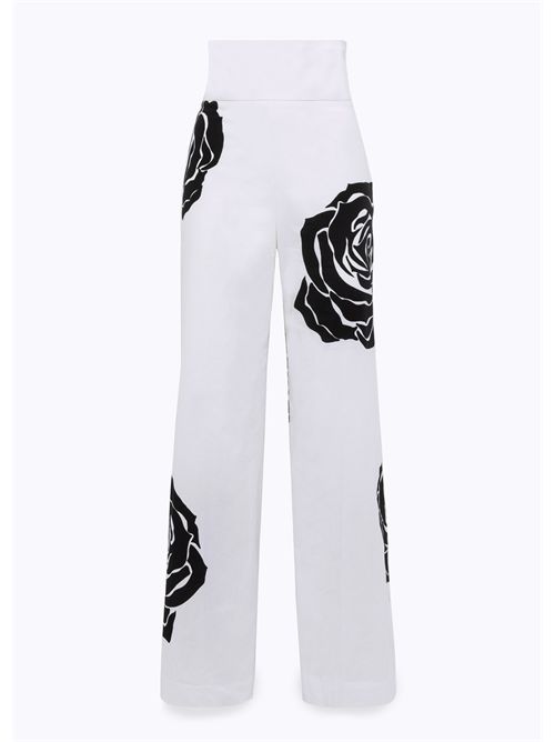 pants woman black white BLUGIRL BLUMARINE | RA5042T2993/M9236